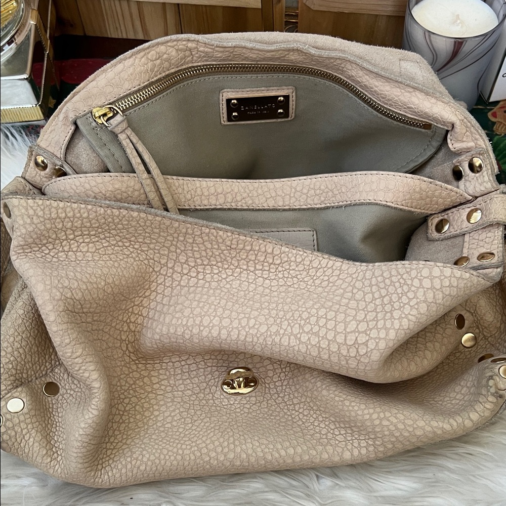Zanellato Postina Beige Leather Crossbody Made in Italy with double Turnlock - Picture 15 of 16